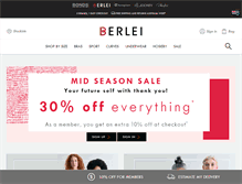 Tablet Screenshot of berlei.com.au
